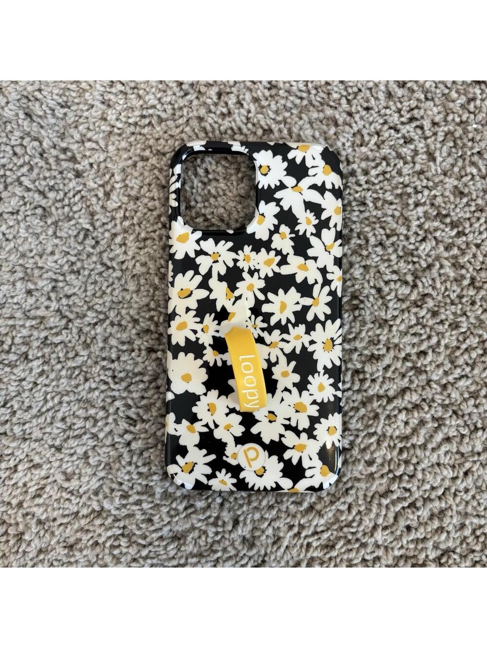 Loopy Case iPhone 12 Pro Max 6.7” Daisies Floral Butter Yellow